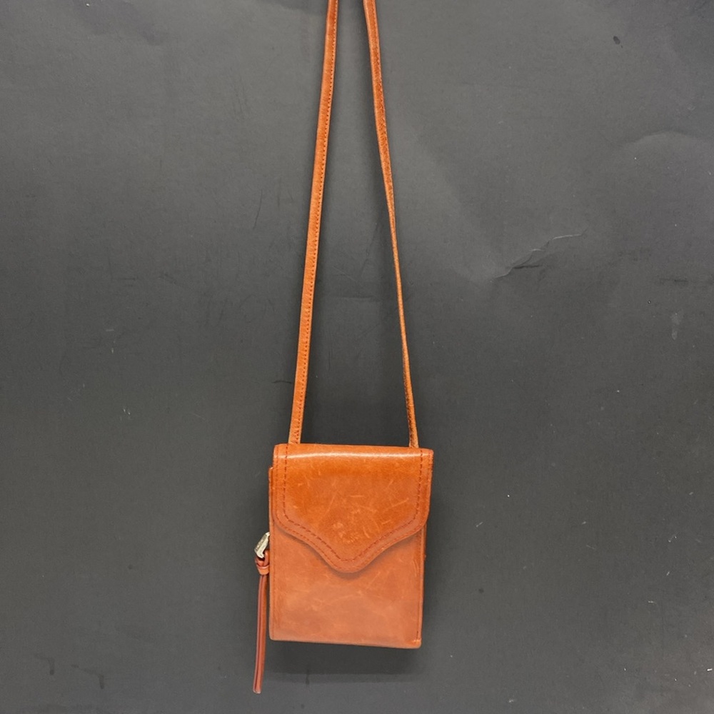 Hobo International Rust Leather Crossbody Purse Wallet